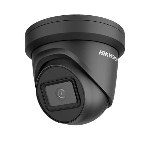Hikvision DS-2CD2385G1-IB-BLACK 8MP 4K 2.8mm Black Outdoor Turret CCTV Security Camera, H.265+, 30m IR ft Darkfighter IPC