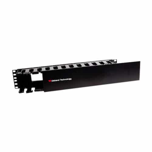 Wideband 2RU Cable Manager with Plastic Lid