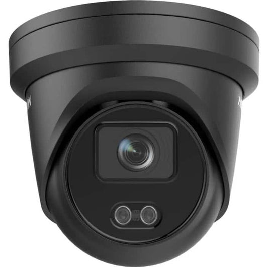 Hikvision – 4 MP ColorVu Fixed Turret Network Camera, 2.8mm – DS-2CD2347G2-LU (Black)