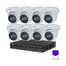 Dahua 8 Channel CCTV Security Kit: 8 Channel 4K NVR (6TB), 6 x Dahua 6MP Lite Fixed Starlight PoE IP CCTV Cameras