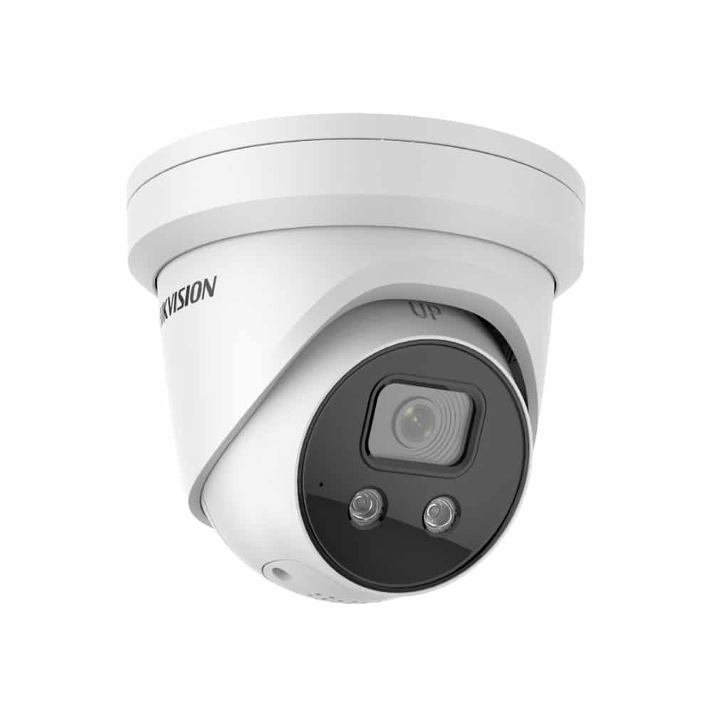 Hikvision – DS-2CD2386G2-ISU-SL – 8MP Acusense 2.8mm IP CCTV Security Camera 4K With Audible Warning & amp, Strobe Turret with Dark Fighter Technology