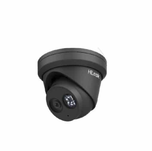 HiLook – IPC-T260H-MU – 6MP 2.8mm Black Turret 30m IR PoE Built-in Mic, CCTV Network IP Camera